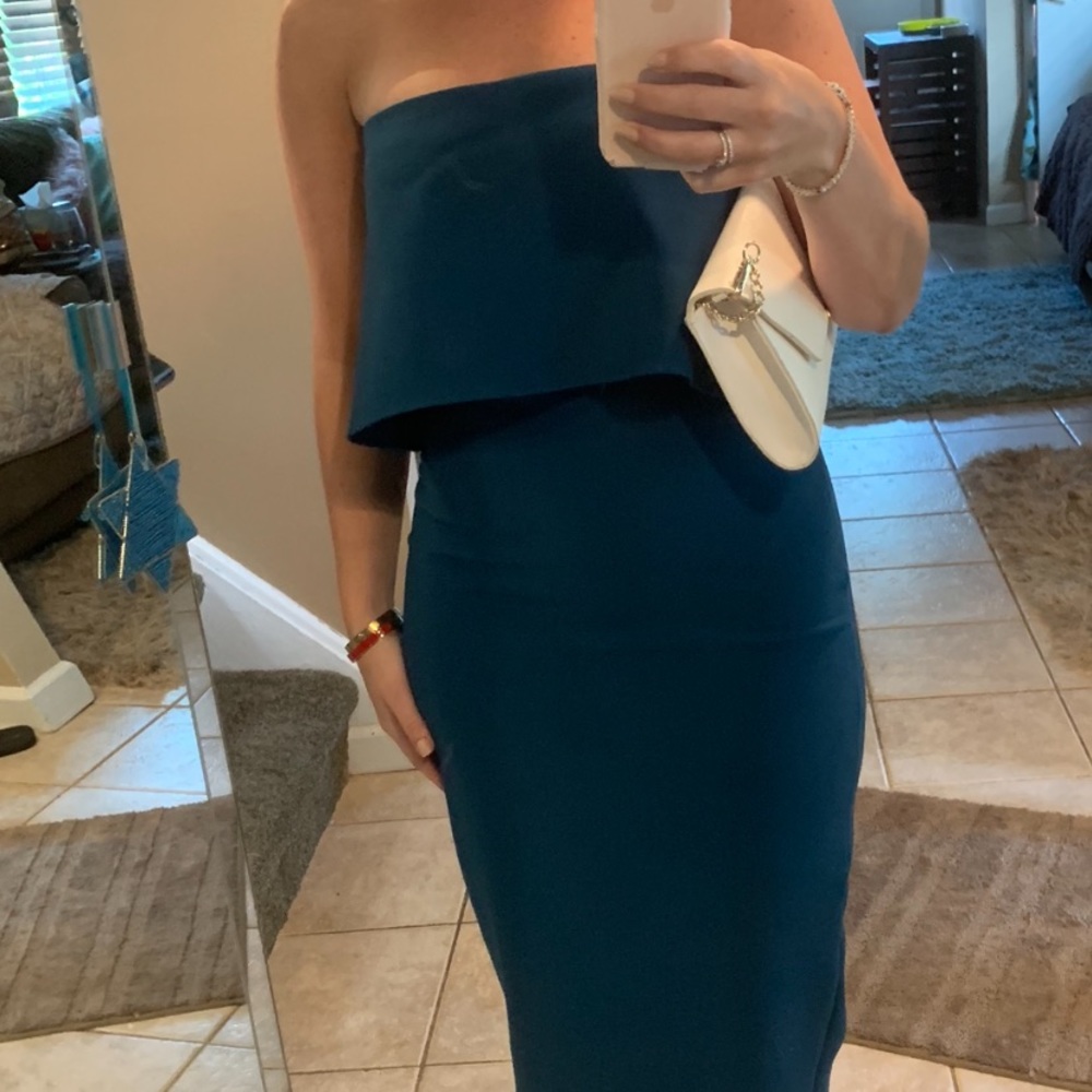 MIDI strapless dress